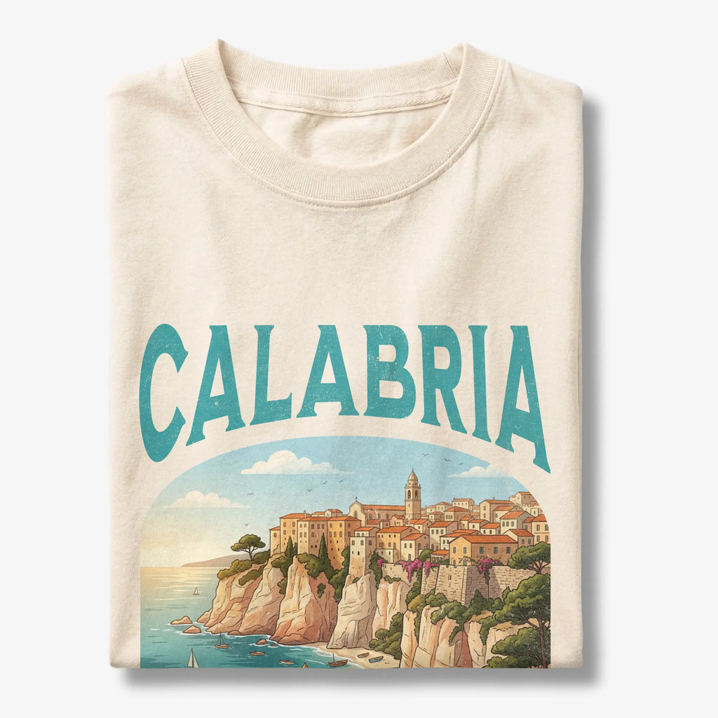 Calabria Italy Vintage Travel Poster T-Shirt