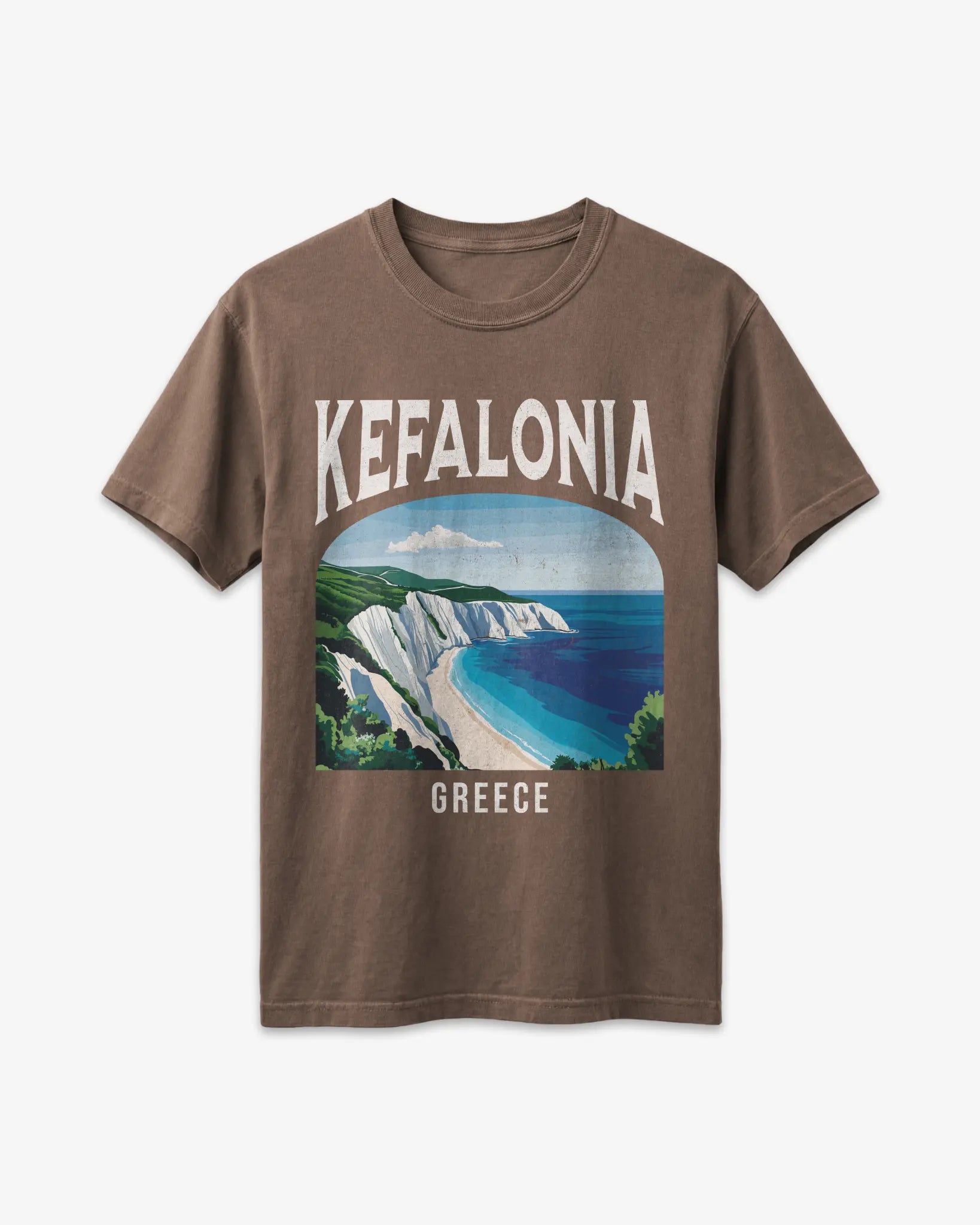 Kefalonia Greece Vintage Travel Poster T-Shirt