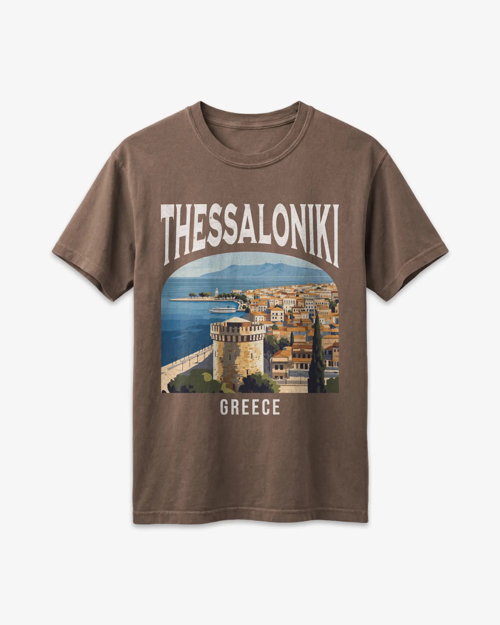 Thessalonki Greece Vintage Travel Poster T-Shirt