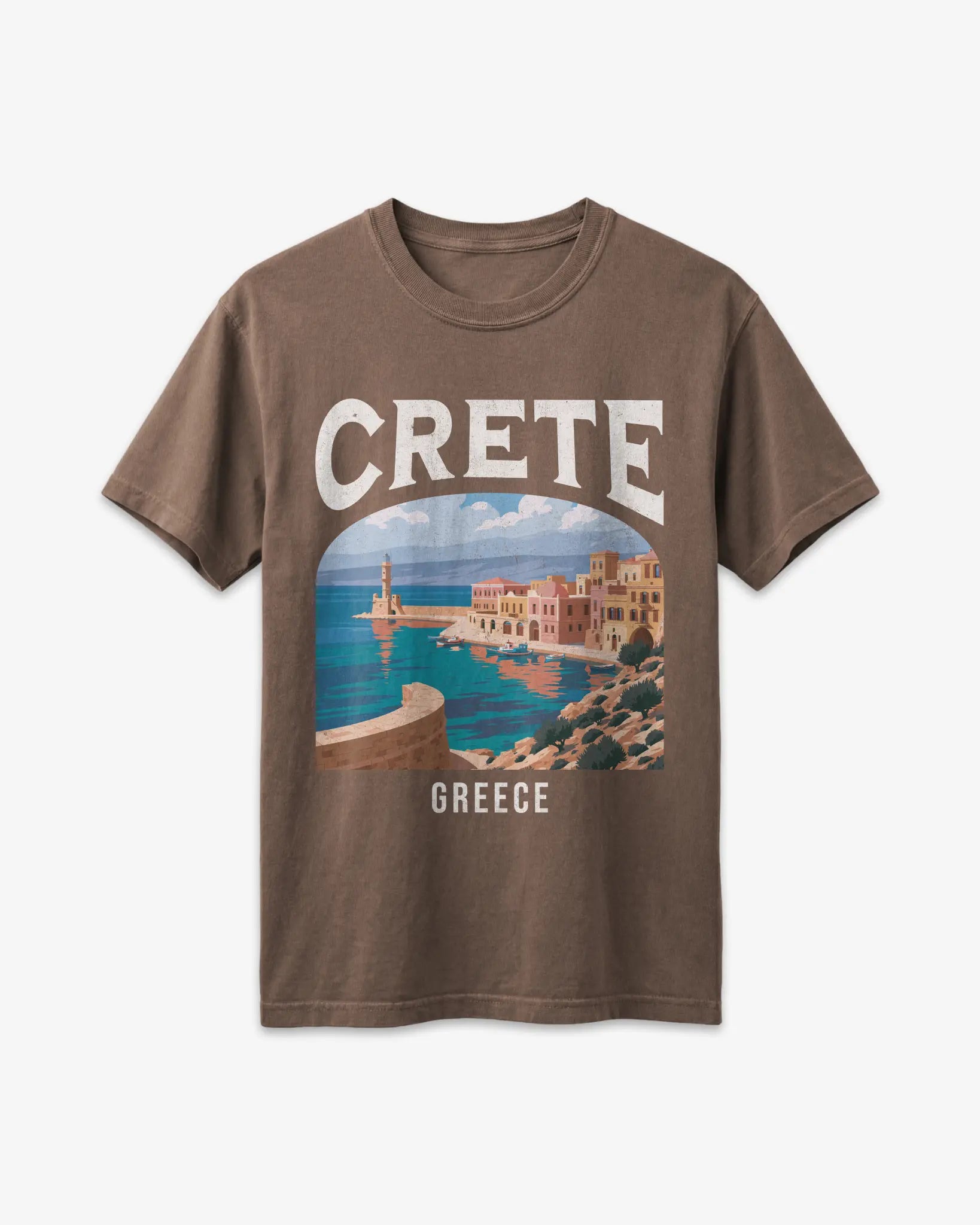 Crete Greece Vintage Travel Poster T-Shirt