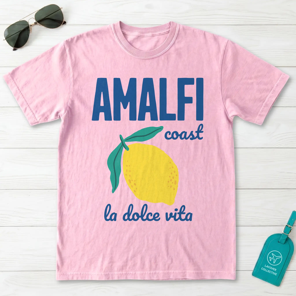 Amalfi Coast Lemon La Dolce Vita Italy Graphic T-Shirt