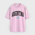 Argentina Collegiate Flag T-Shirt