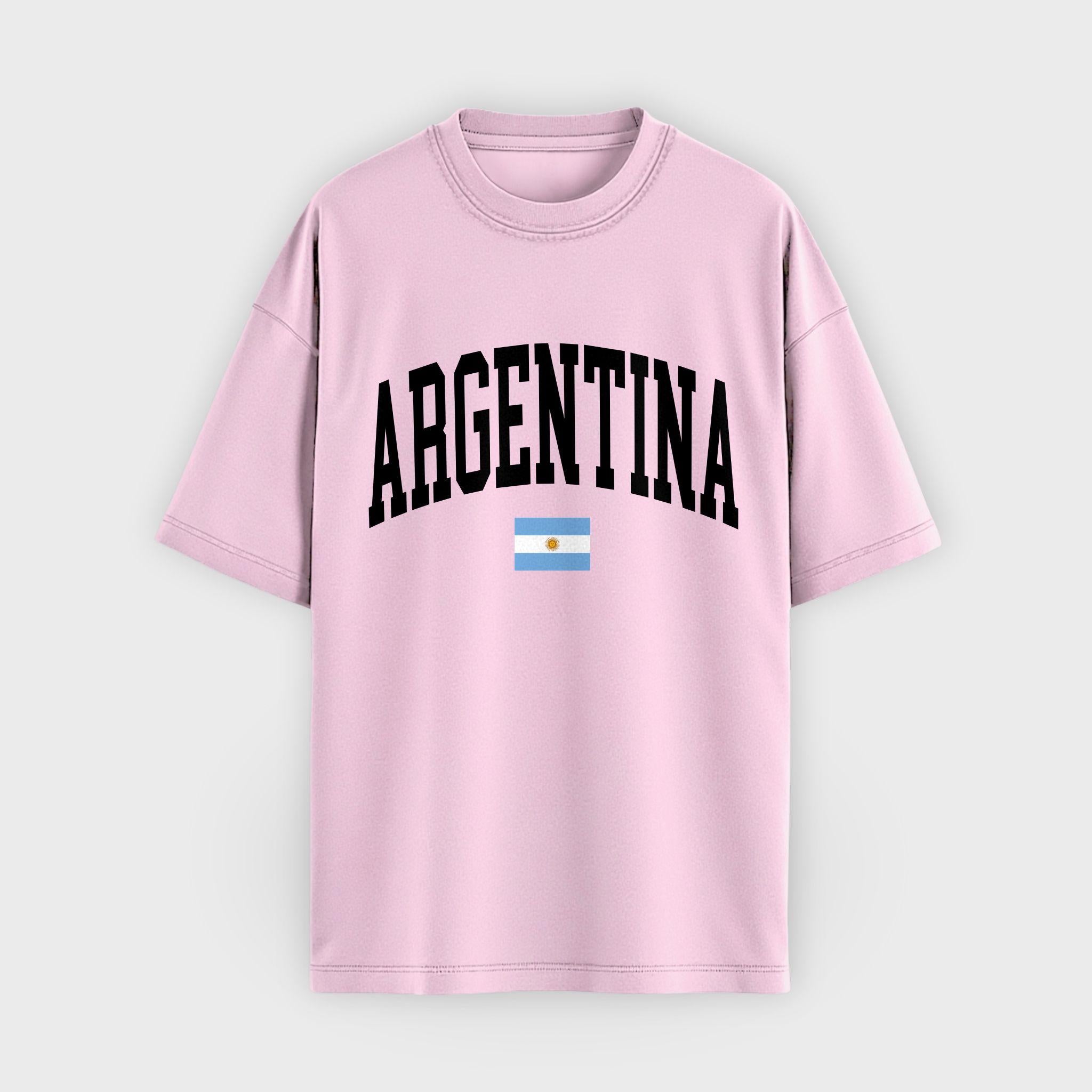 Argentina Collegiate Flag T-Shirt