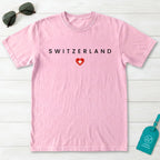 Switzerland Minimal Flag T-Shirt
