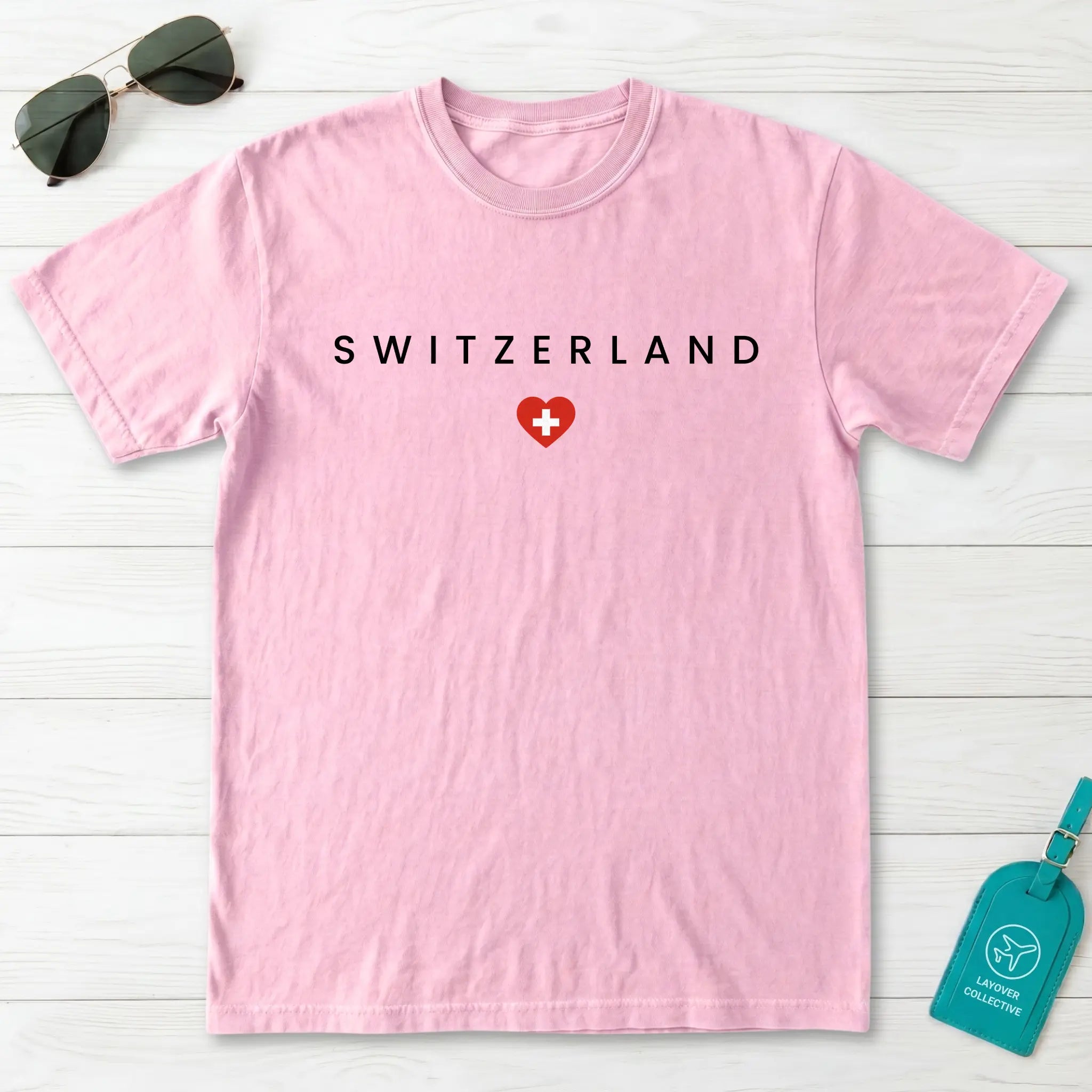 Switzerland Minimal Flag T-Shirt