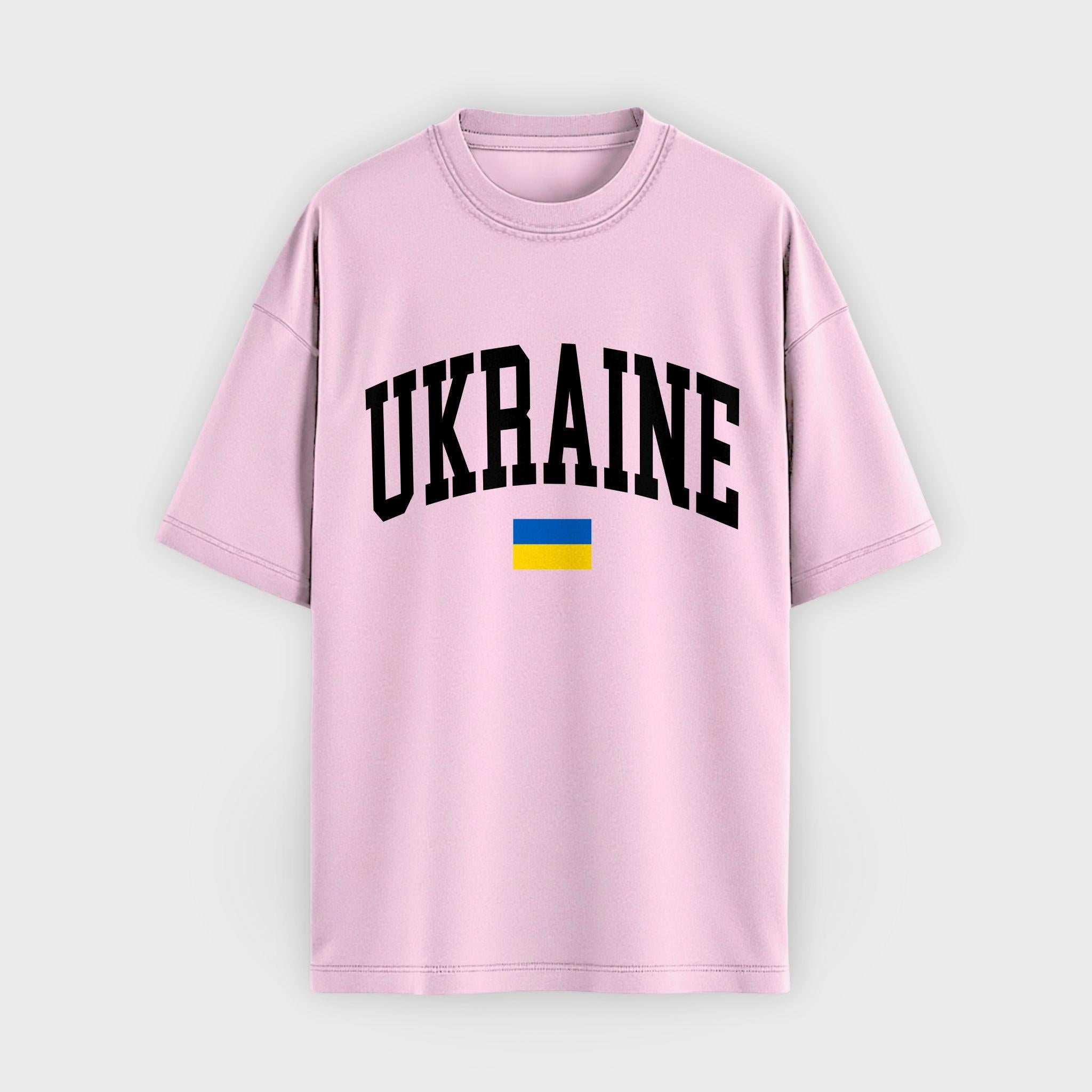 Ukraine Collegiate Flag T-Shirt