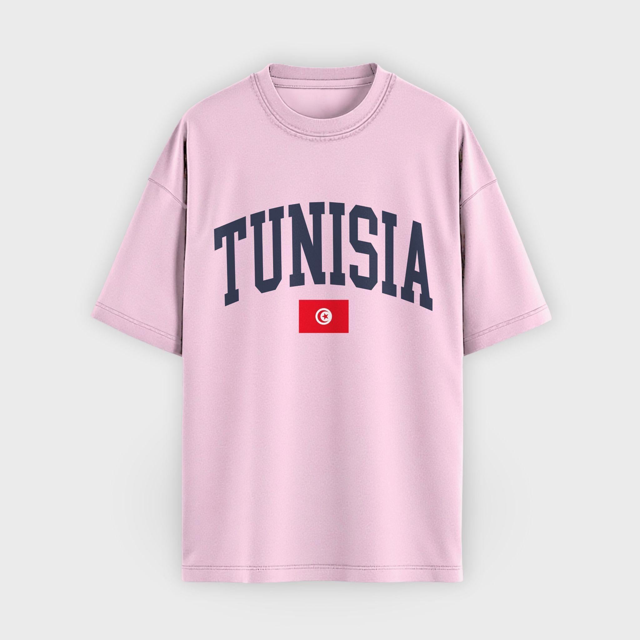Tunisia Collegiate Flag T-Shirt