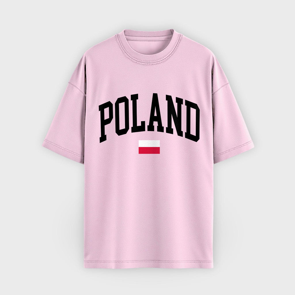 Poland Collegiate Flag T-Shirt