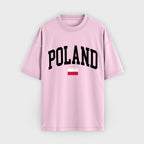 Poland Collegiate Flag T-Shirt
