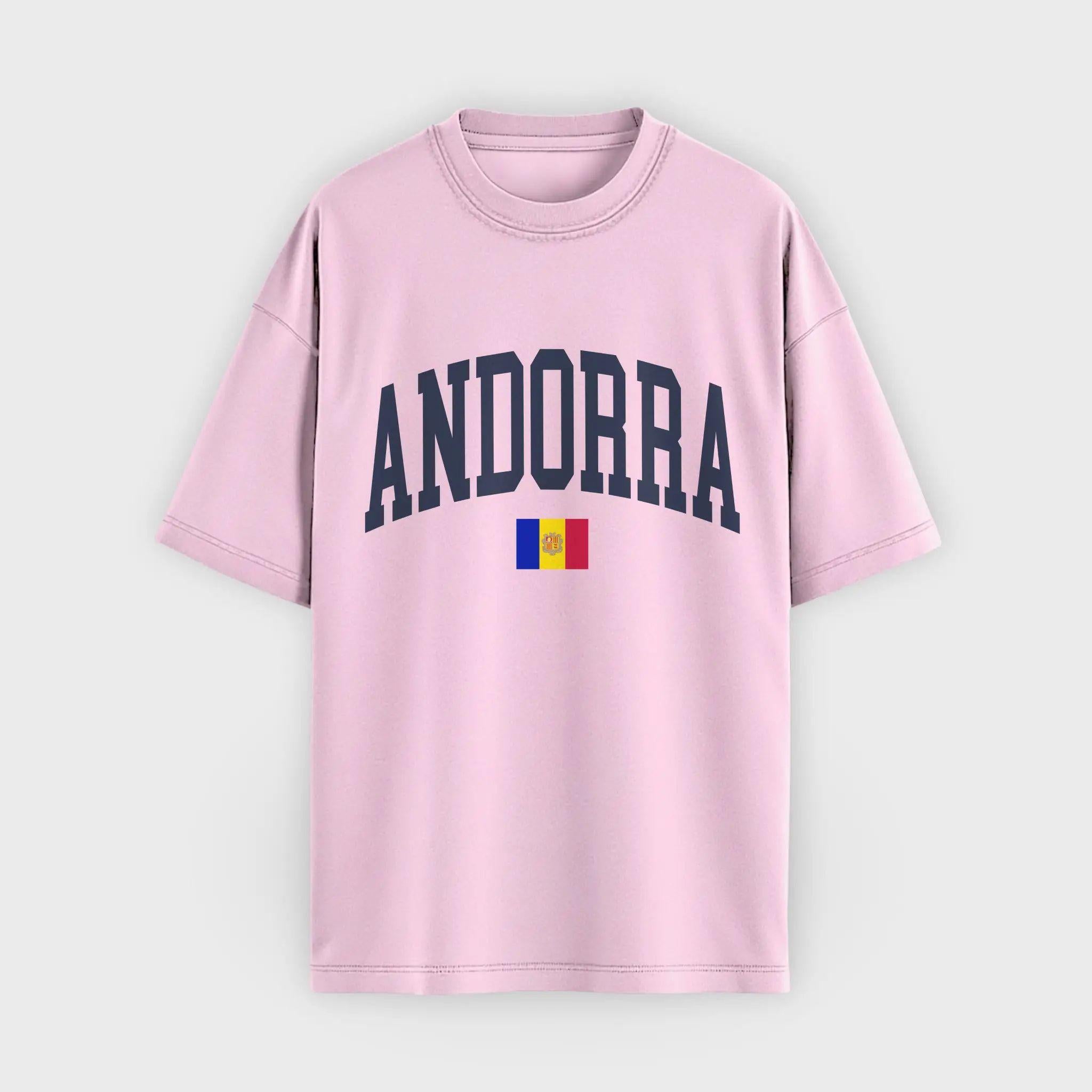 Andorra Collegiate Flag T-Shirt