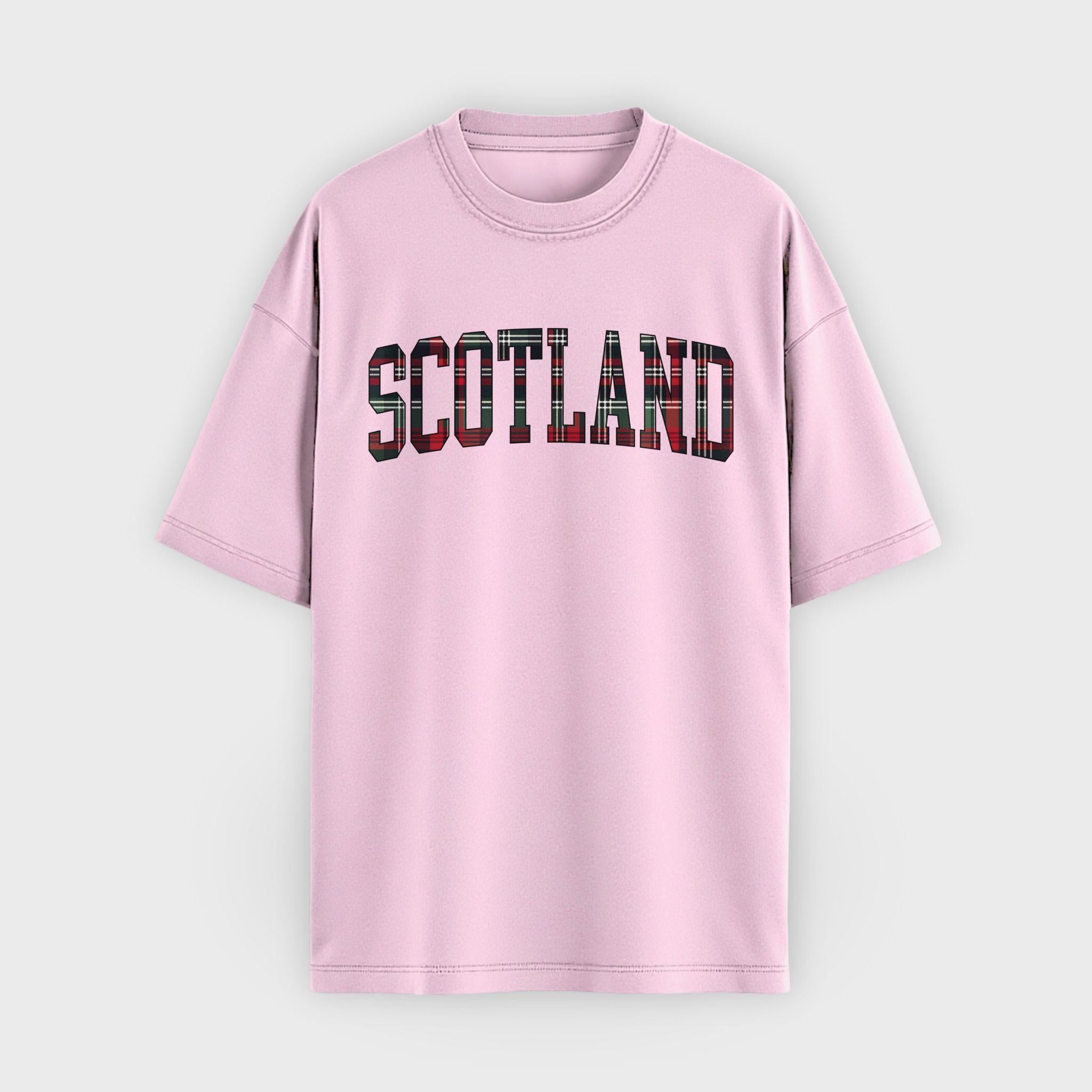 Scotland Tartan Letter T-Shirt