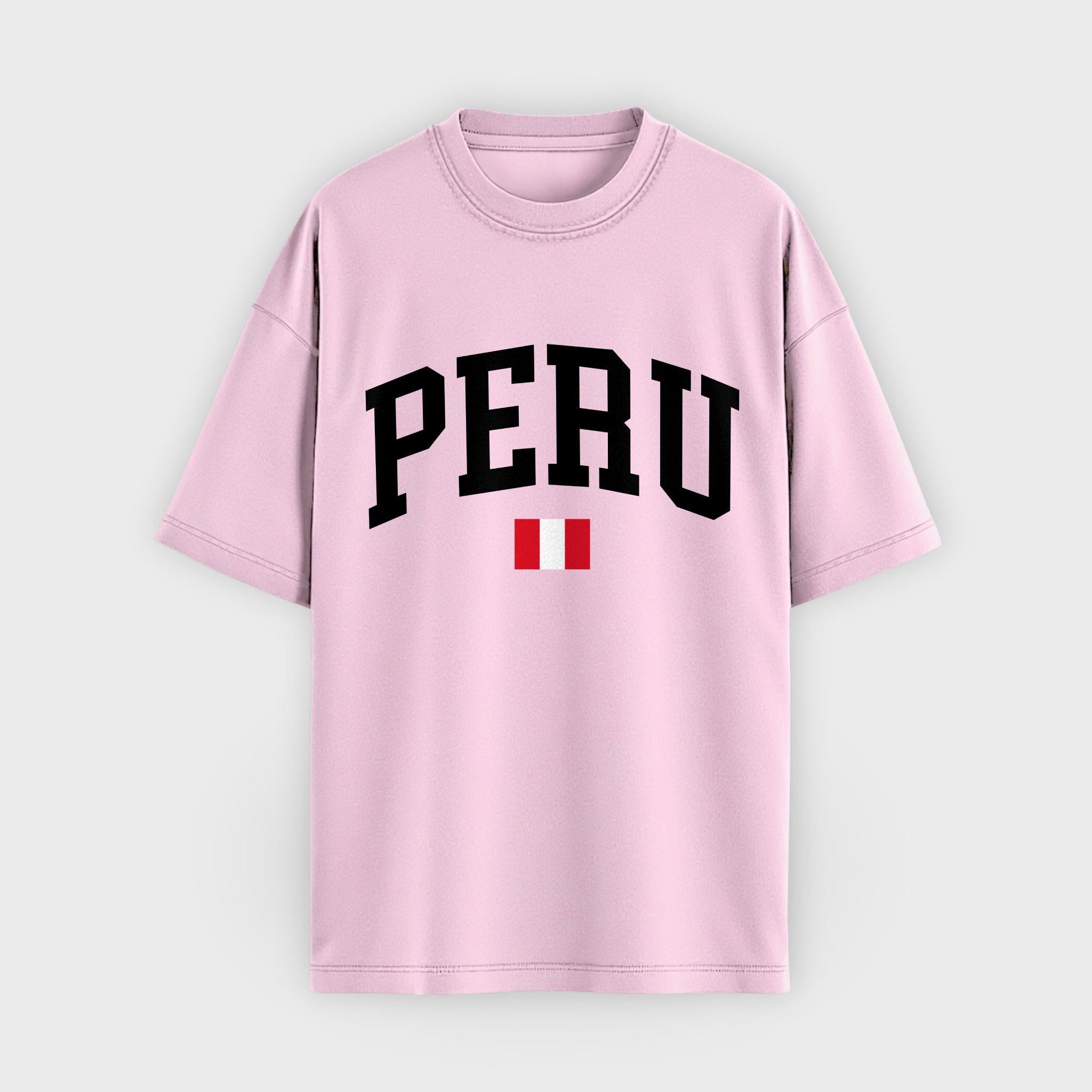 Peru Collegiate Flag T-Shirt