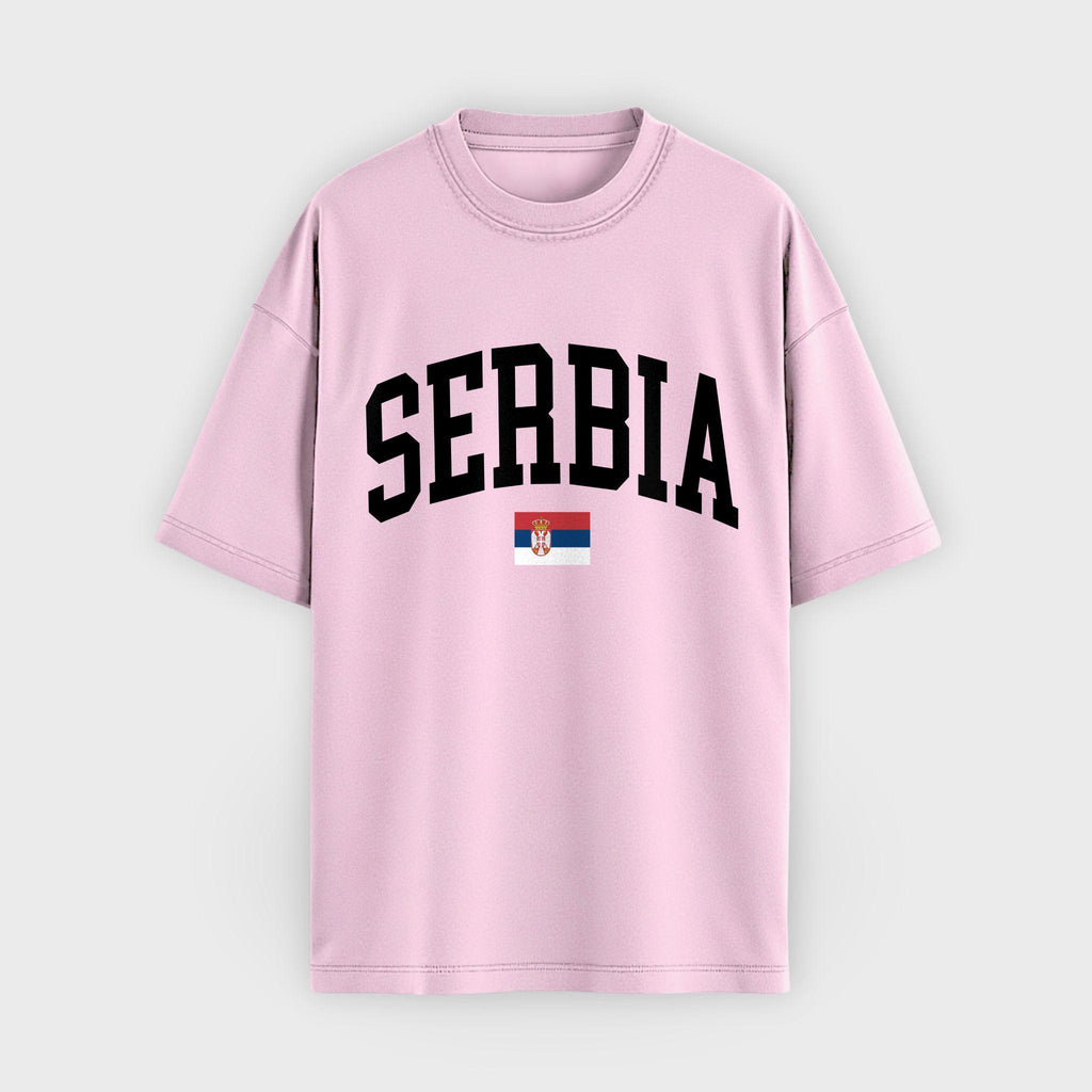 Serbia Collegiate Flag T-Shirt
