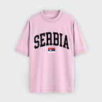 Serbia Collegiate Flag T-Shirt