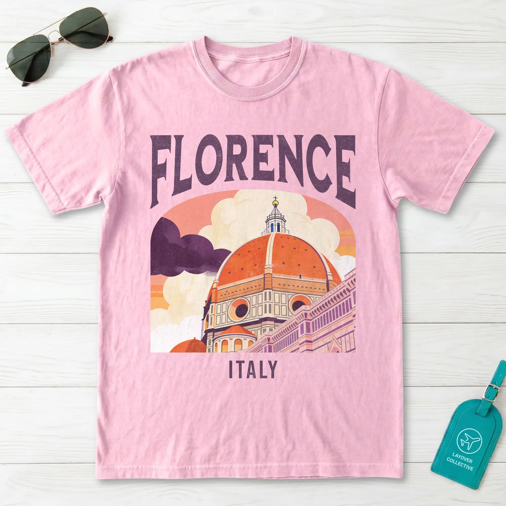 Florence Italy Vintage Travel Poster T-Shirt