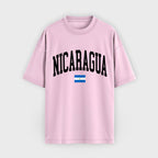 Nicaragua Collegiate Flag T-Shirt