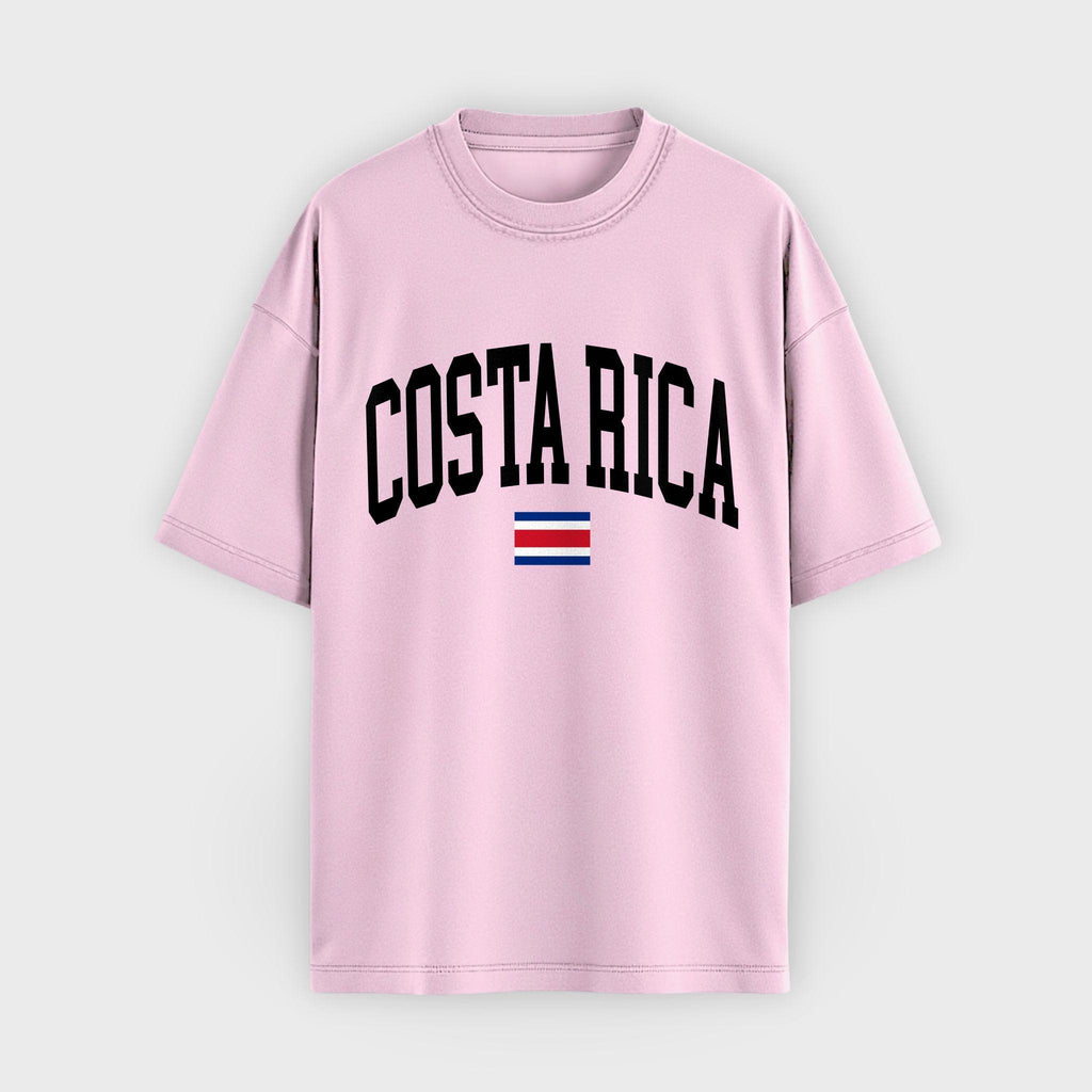 Costa Rica Collegiate Flag T-Shirt