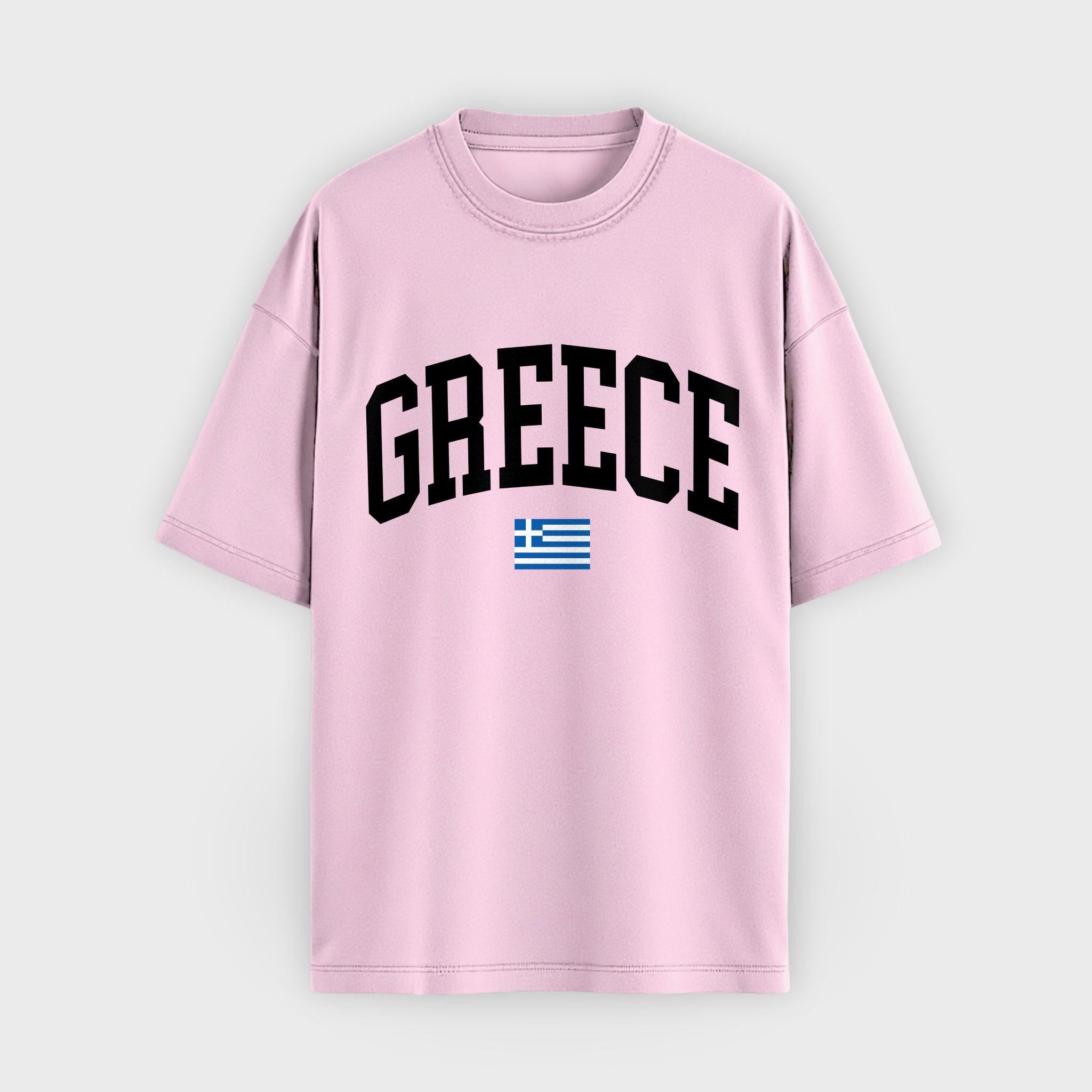 Greece Collegiate Flag T-Shirt