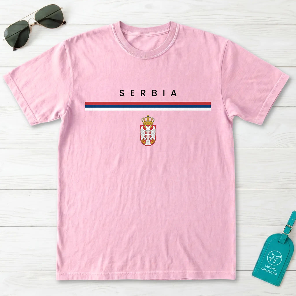 Serbia Flagline T-Shirt