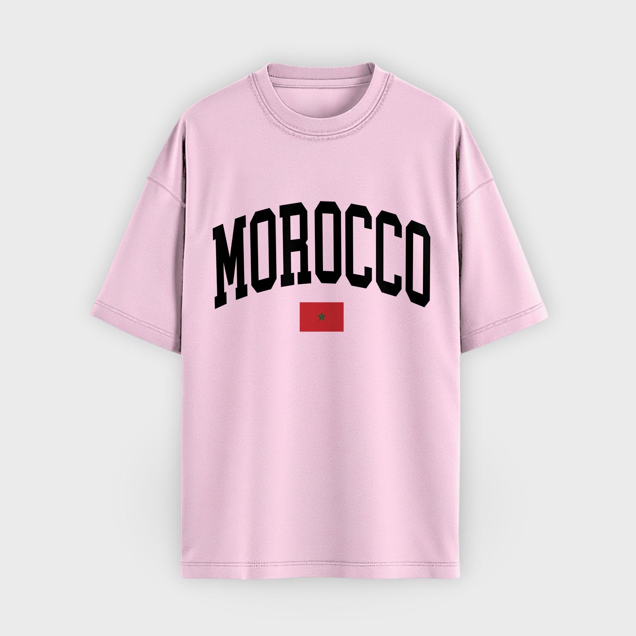 Morocco Collegiate Flag T-Shirt