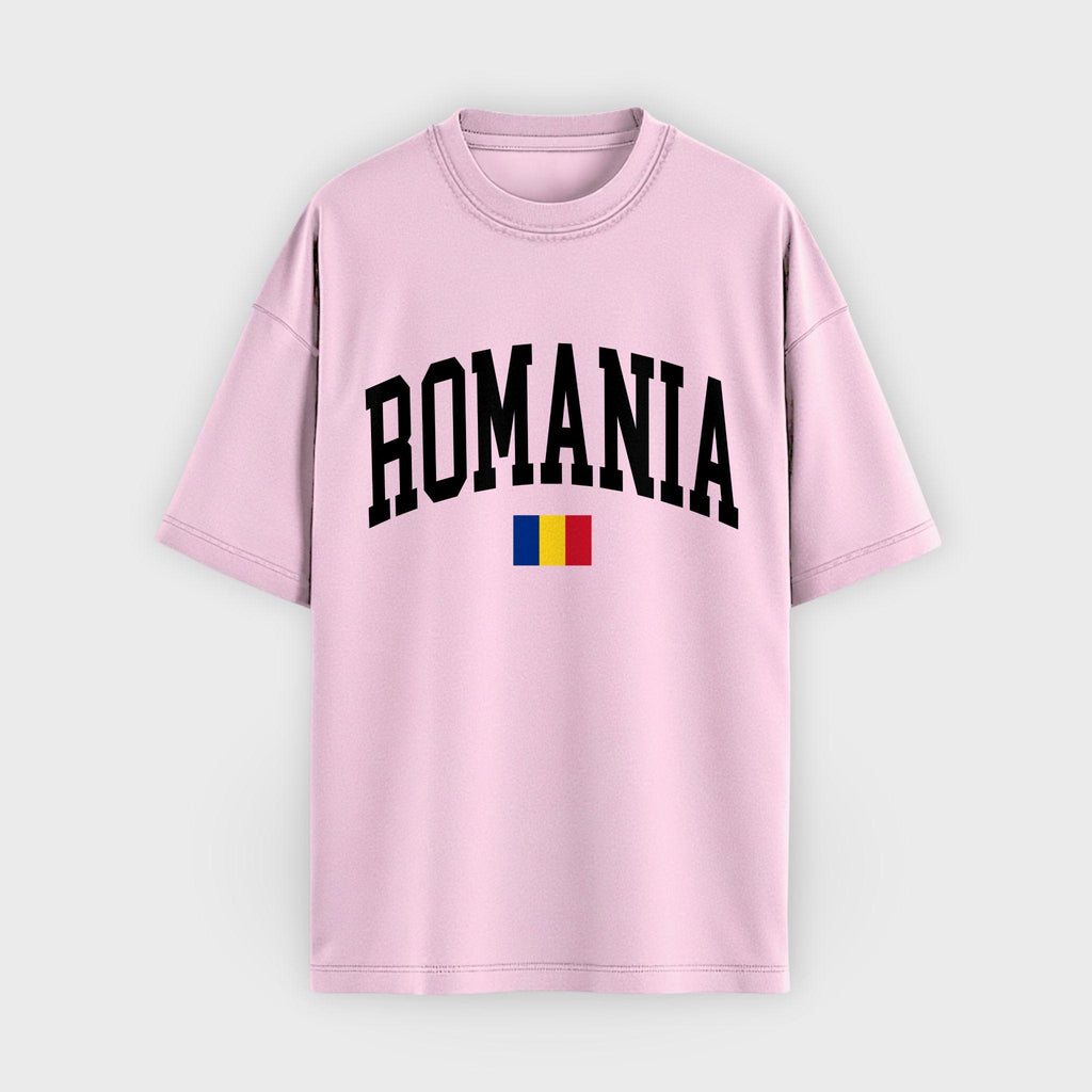 Romania Collegiate Flag T-Shirt