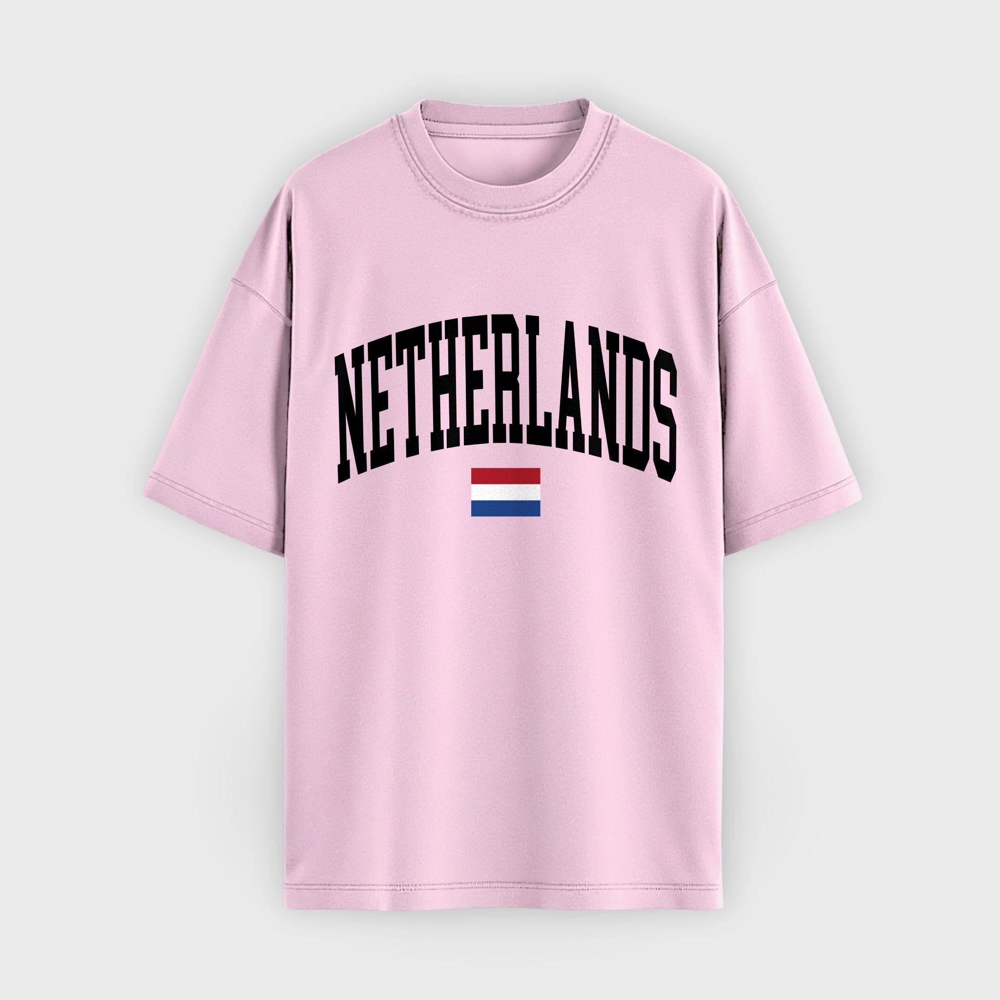 Netherlands Collegiate Flag T-Shirt