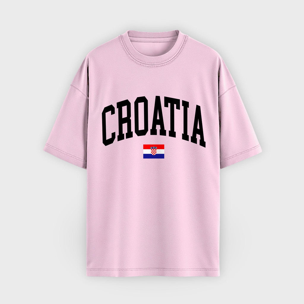 Croatia Collegiate Flag T-Shirt