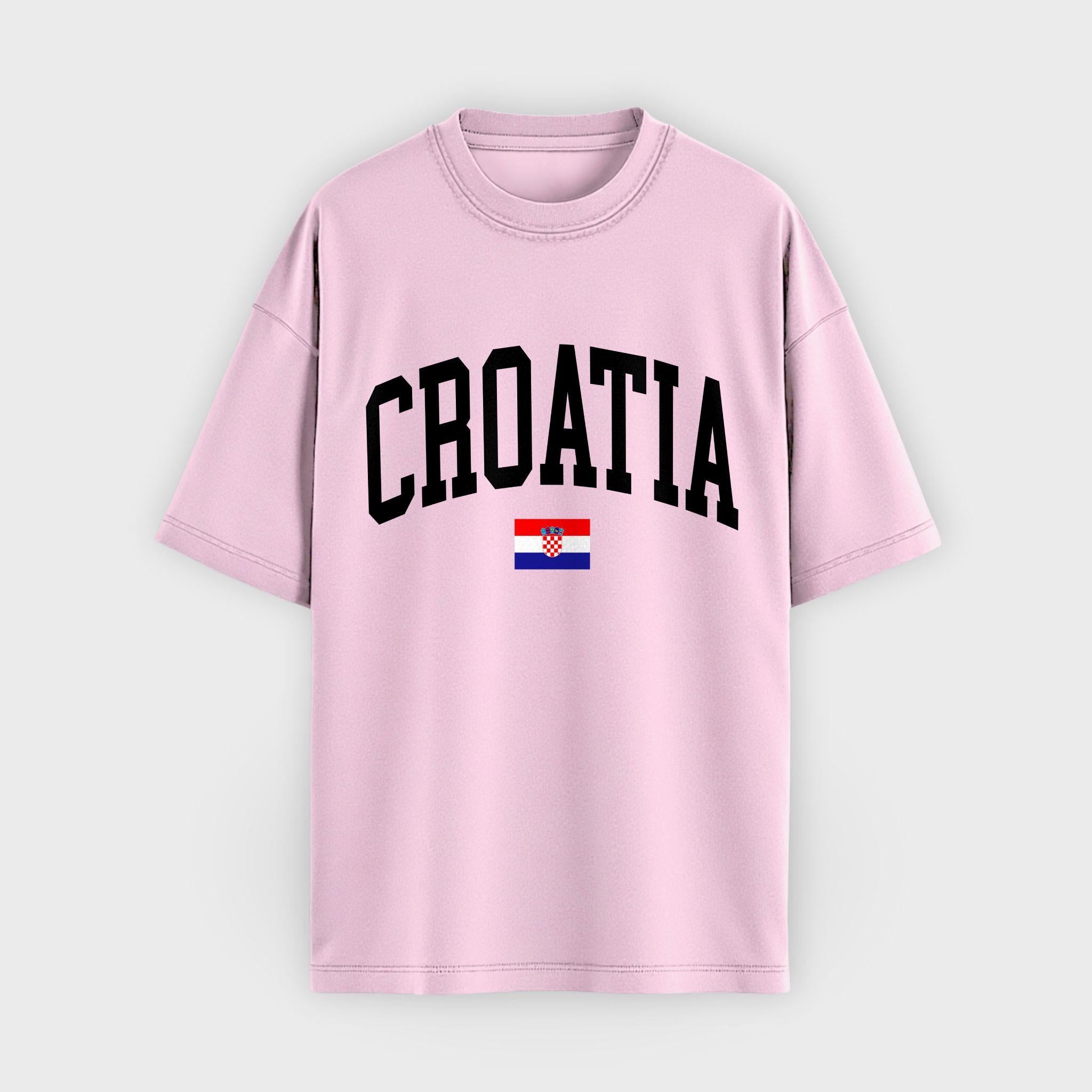 Croatia Collegiate Flag T-Shirt