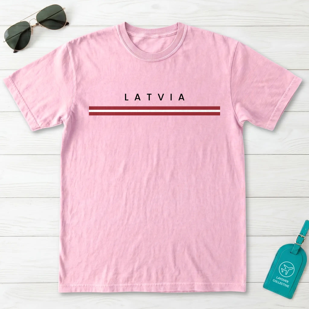 Latvia Flagline T-Shirt