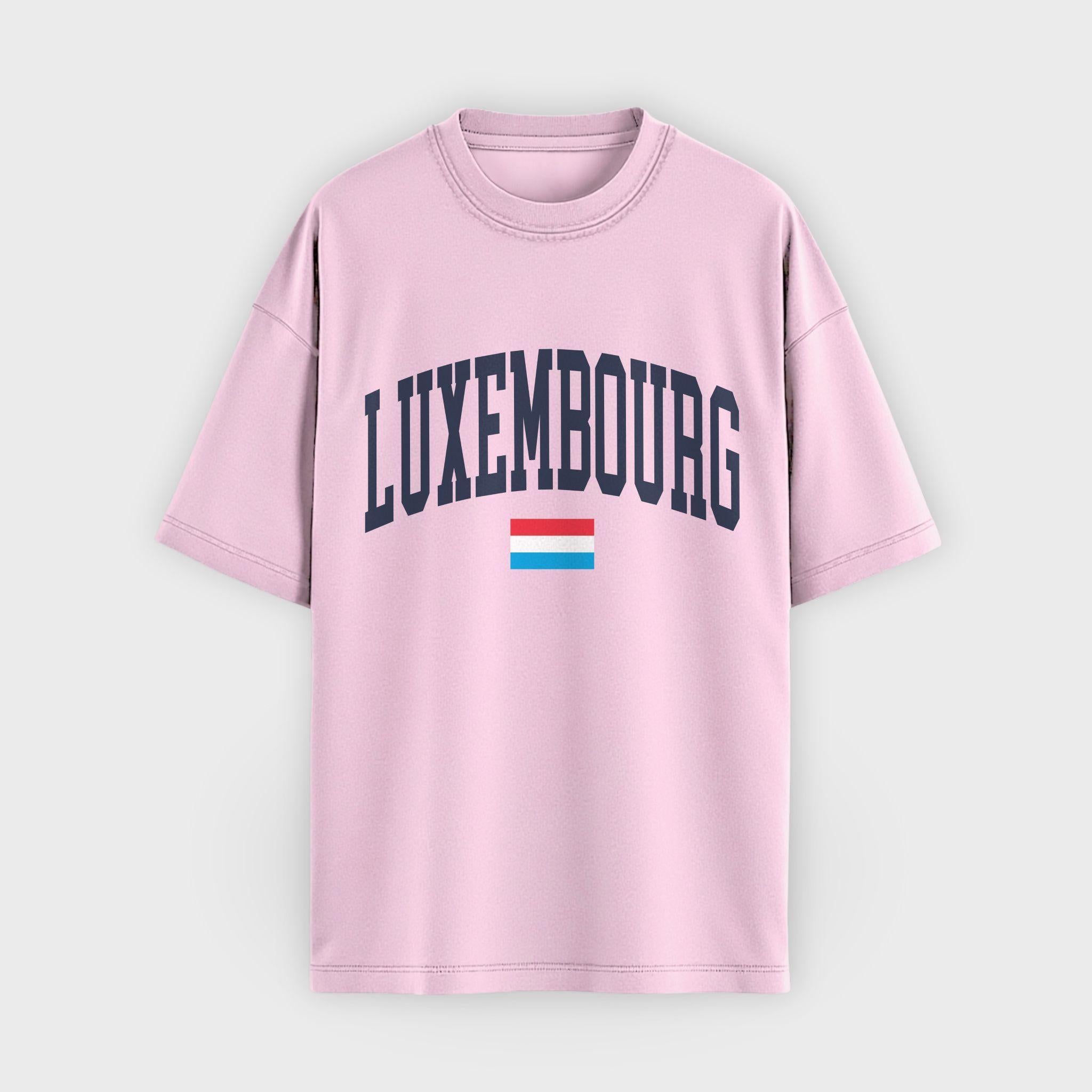 Luxembourg Collegiate Flag T-Shirt