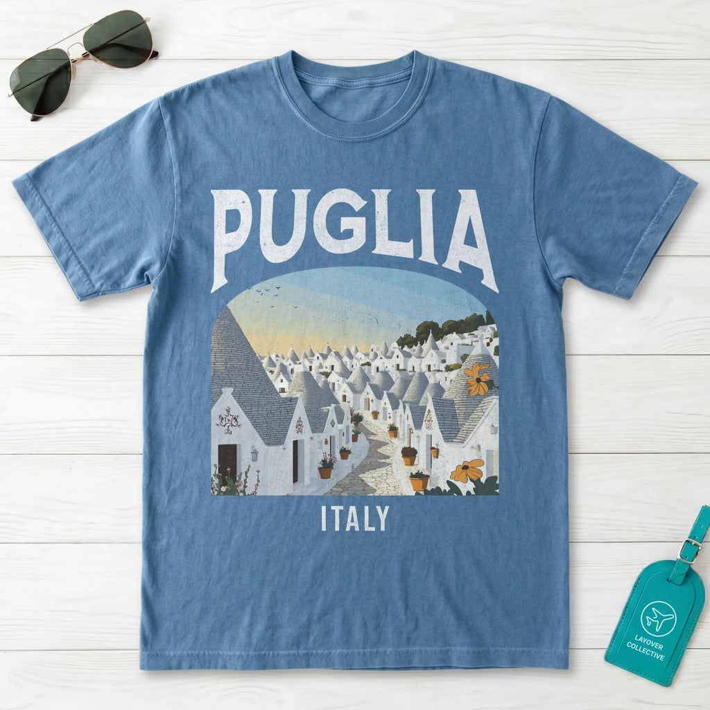 Puglia Italy Vintage Travel Poster T-Shirt