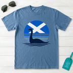 Nessie Saltire Scotland Retro T-Shirt