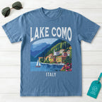 Lake Como Italy Vintage Travel Poster T-Shirt