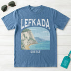 Lefkada Greece Vintage Travel Poster T-Shirt
