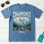 Chamonix France Vintage Travel Poster T-Shirt