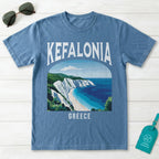 Kefalonia Greece Vintage Travel Poster T-Shirt