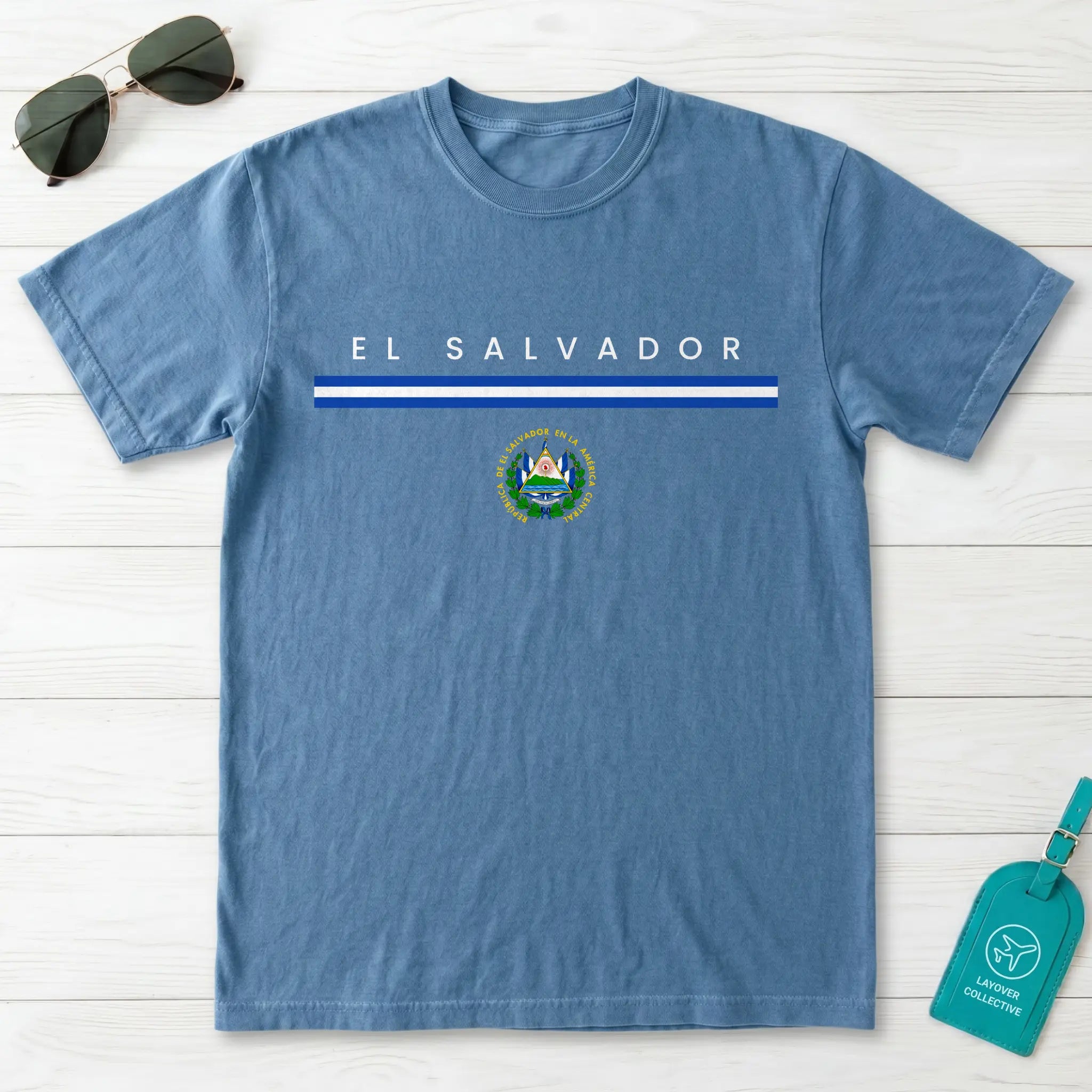 El Salvador Flagline T-Shirt