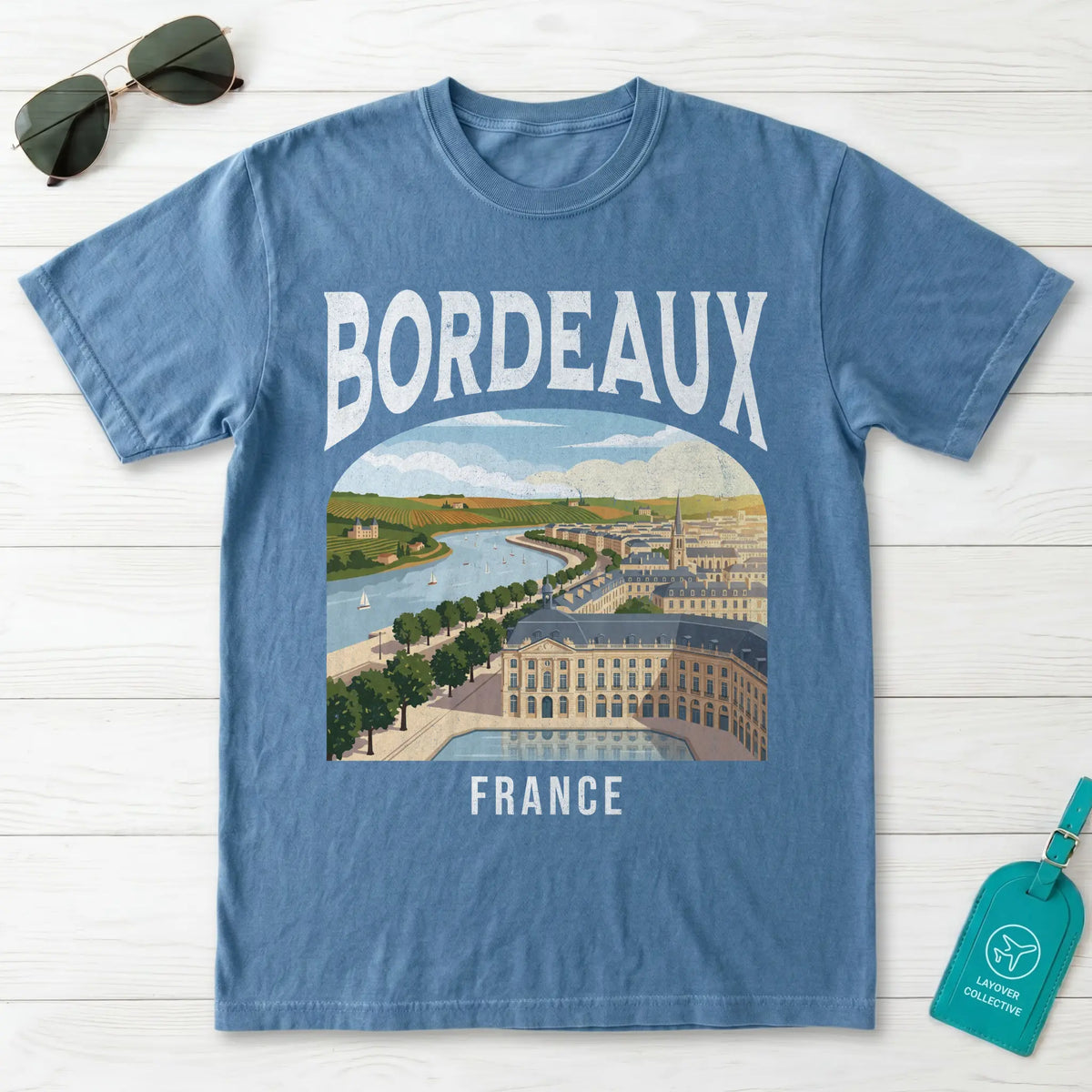 Bordeaux France Vintage Travel Poster T-Shirt