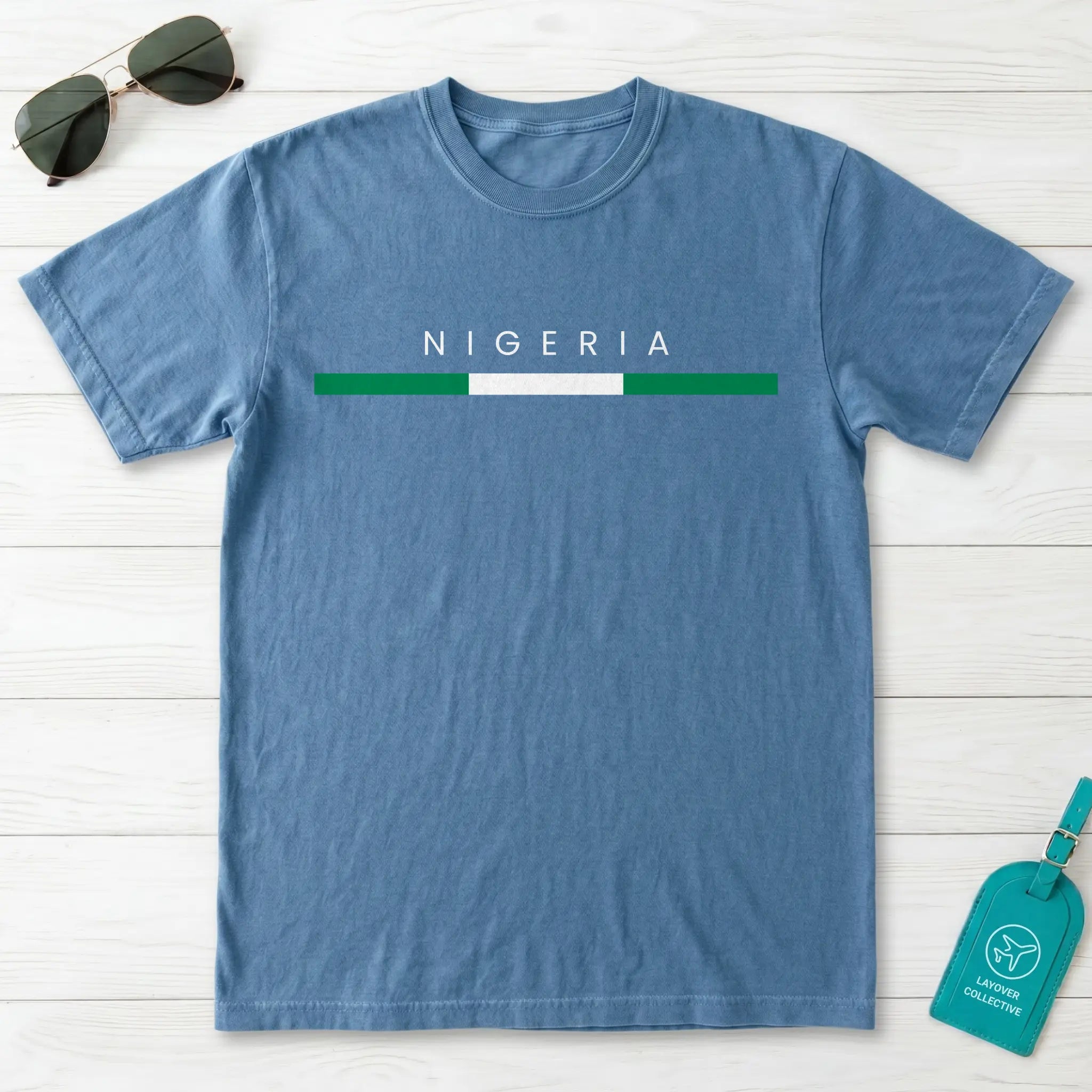 Nigeria Flagline T-Shirt