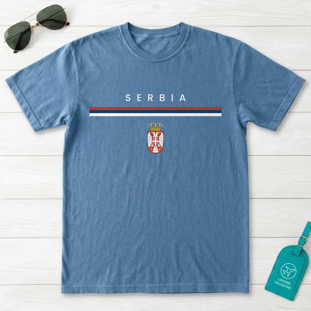 Serbia Flagline T-Shirt