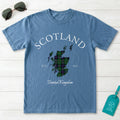Scotland Tartan Map T-Shirt