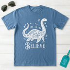 Nessie Believe Floral Folk Art T-Shirt