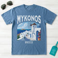 Mykonos Greece Vintage Travel Poster T-Shirt