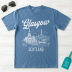 Glasgow Scotland Line Art T-Shirt