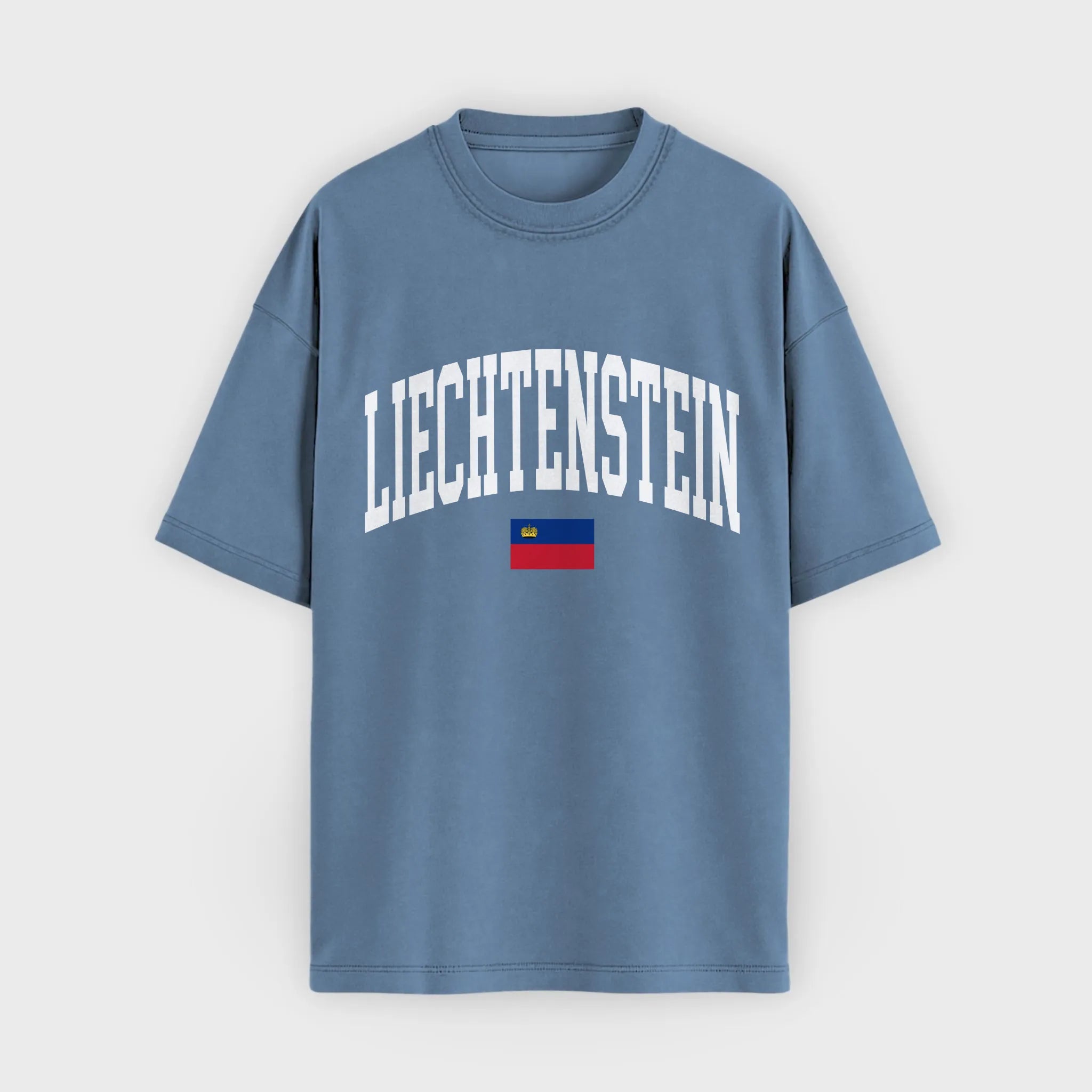 Liechtenstein Collegiate Flag T-Shirt