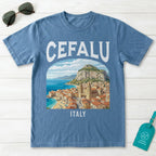 Cefalu Italy Vintage Travel Poster T-Shirt