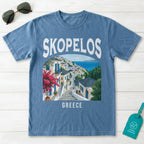 Skopelos Greece Vintage Travel Poster T-Shirt