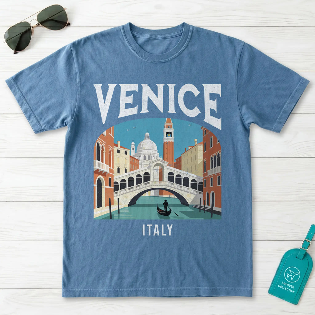 Venice Italy Vintage Travel Poster T-Shirt