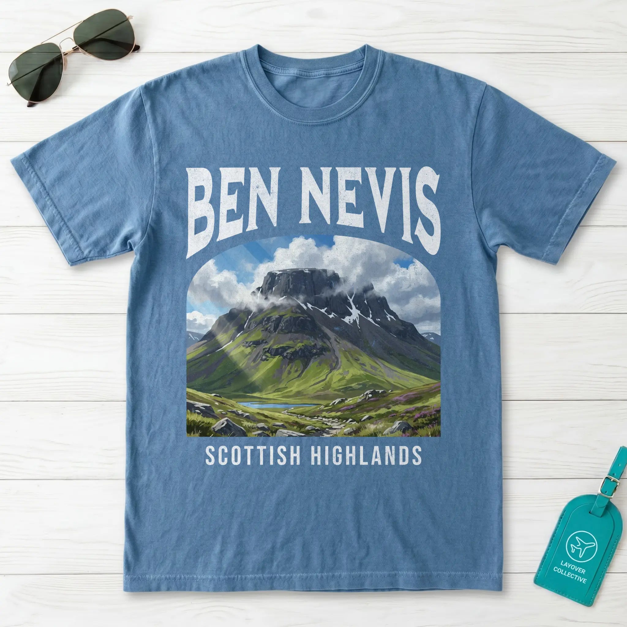 Ben Nevis Vintage Poster Scotland T-Shirt