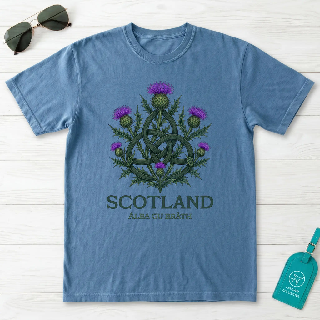 Scotland Thistle Trinity Knot T-Shirt